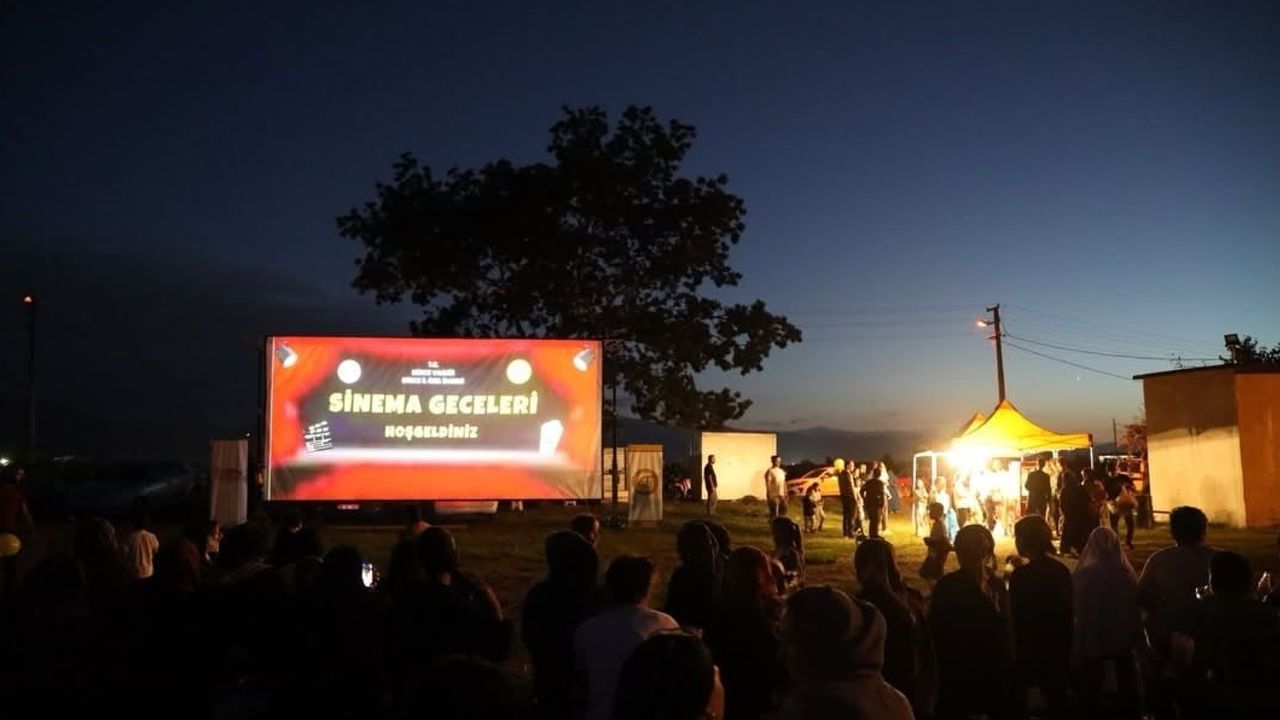 Hacıaliler'de yıldızlar altında nostalji: açık hava sinema gecesi