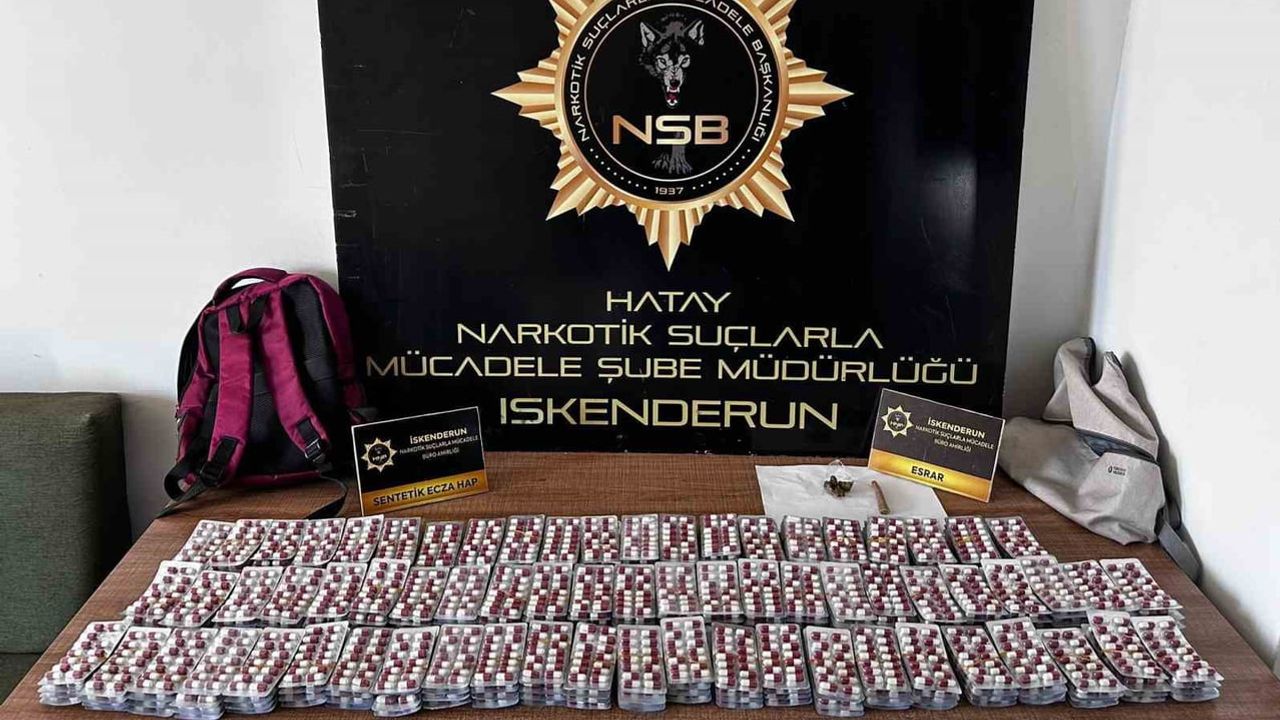 Hatay'da eş zamanlı baskın: binlerce Gerica hapı ele geçirildi