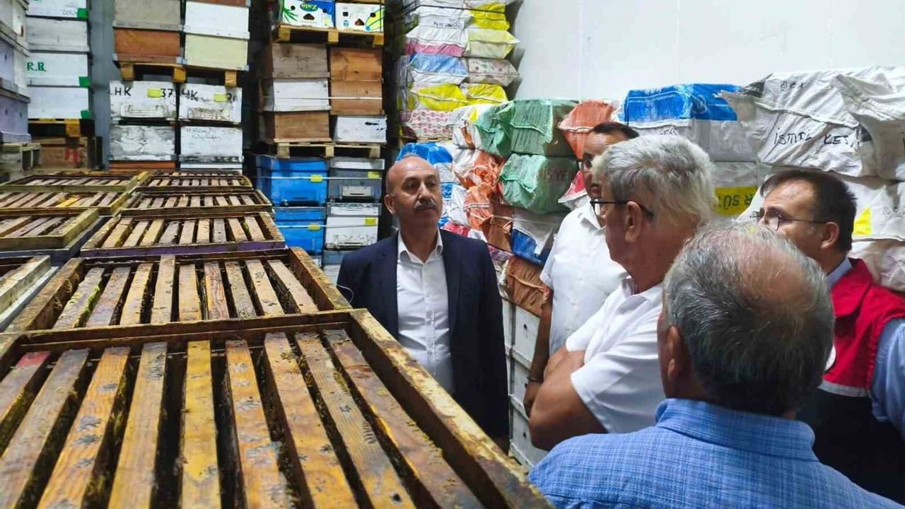 Havran’da soğuk depoda arı ürünleri korunma süreçleri masaya yatırıldı