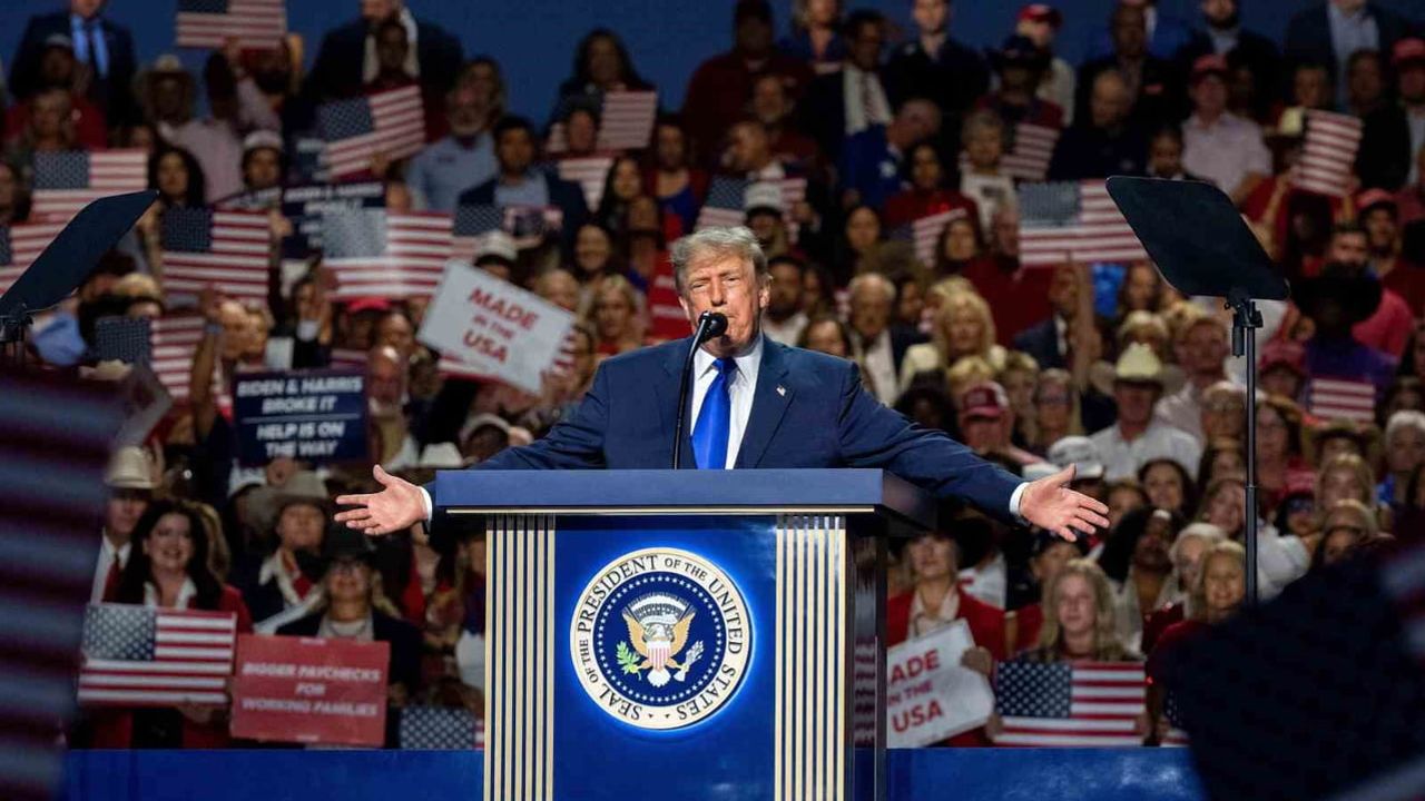 Her yetişkine 5 bin dolar vaadi: Trump Dallas'ta seçim sözü verdi
