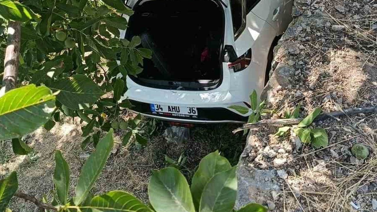 Hizan girişinde kontrol kaybı: otomobil bahçeye uçtu, 8 yaralı