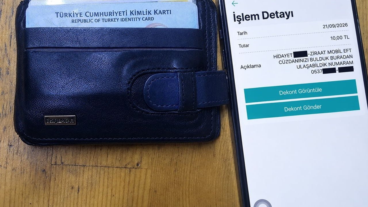 Iban'a 10 TL gönderip açıklamaya numarasını yazdı, cüzdan sahibine ulaştı