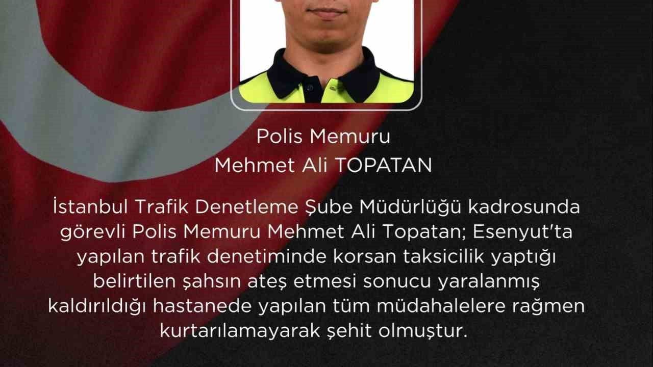 İçişleri bakanı Çiftçi, Esenyurt'ta şehit olan polis için taziye mesajı