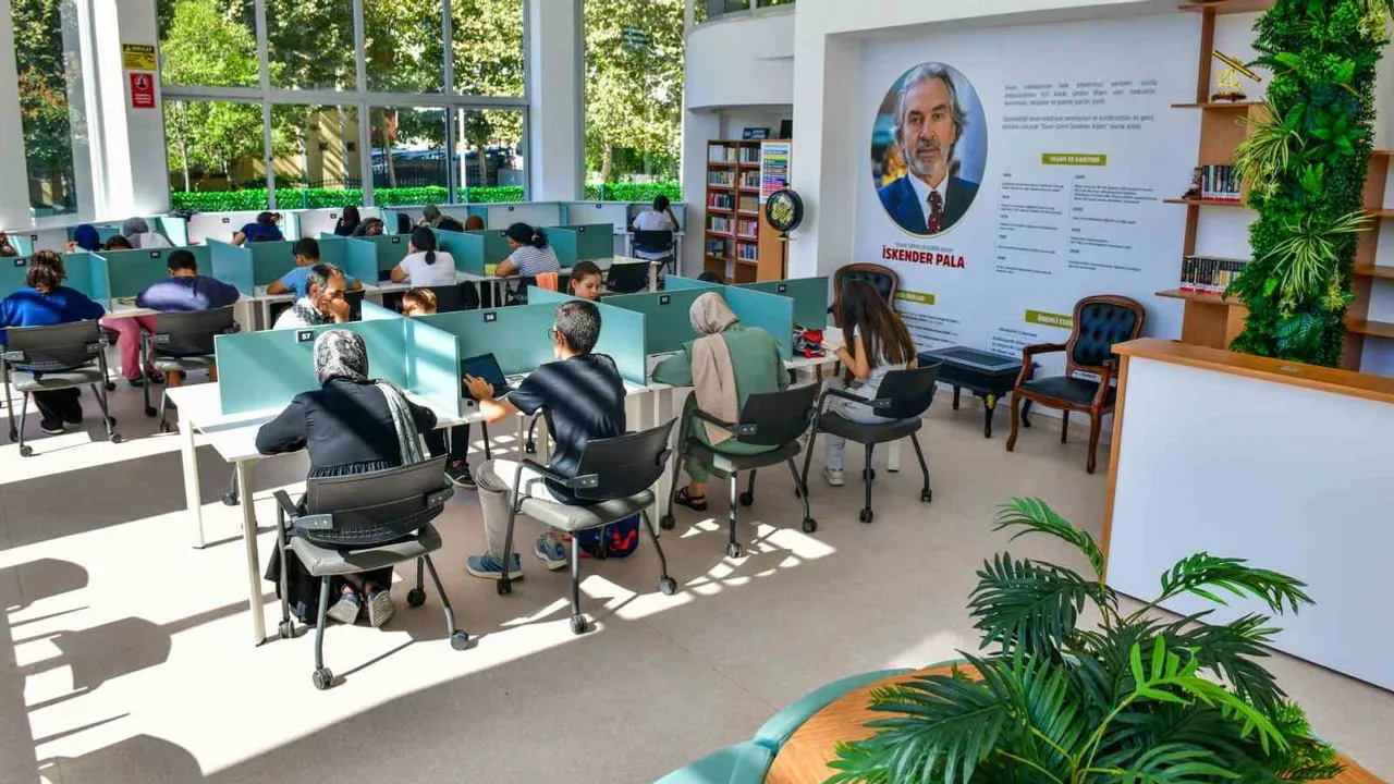 İlçeye yeni kültür merkezi: İskender Pala kütüphanesi gençlerin buluşma noktası