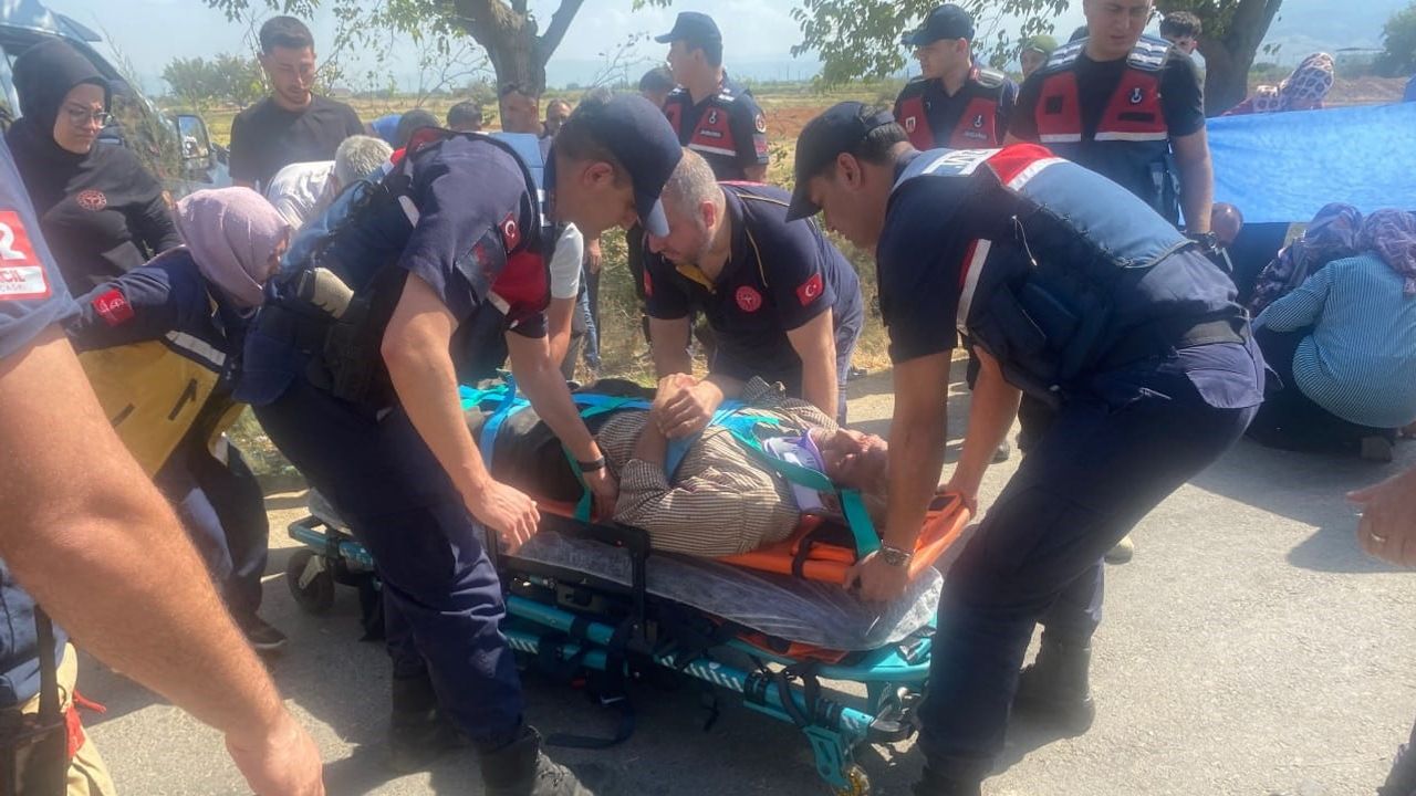 İşçileri taşıyan minibüs ağaca çarptı, 14 kişi yaralandı