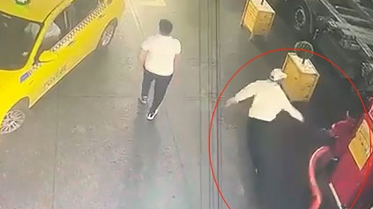 İstasyonda tuvalet kullandıktan sonra pompacıya ateş etti, saldırı kamerada