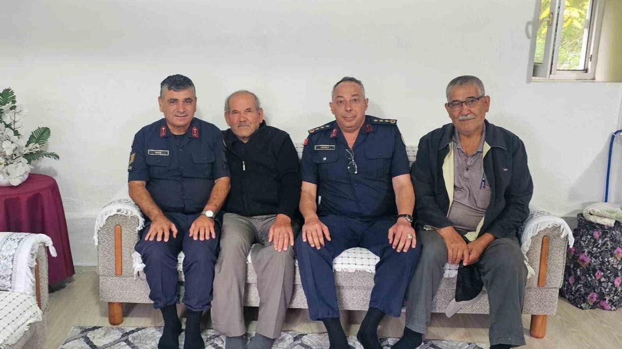 Jandarma komutanı Vanlı'dan gazilere ziyaret
