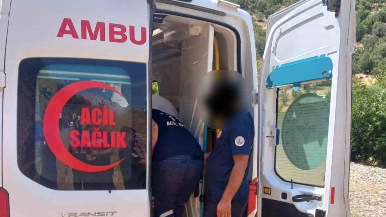Kahta-Siverek yolunda şarampole devrilen hafif ticari araçta dört yaralı