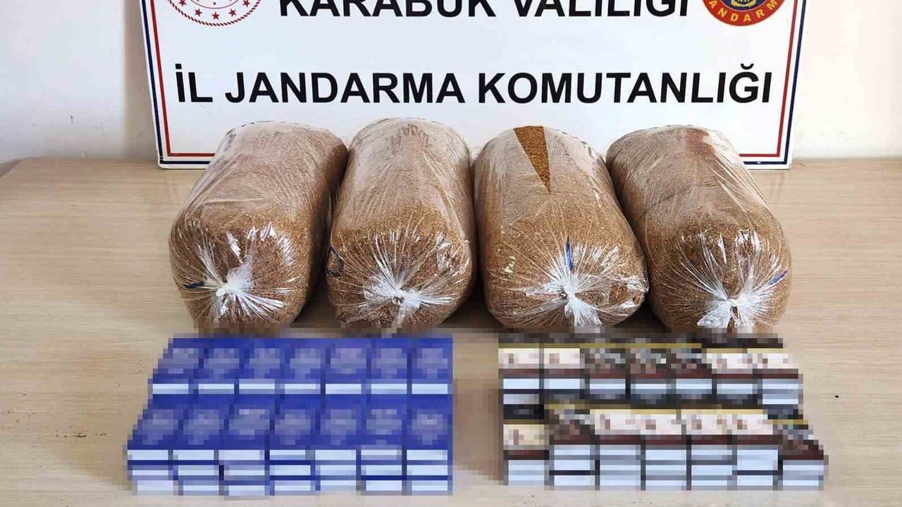 Karabük'te jandarmanın üç noktada düzenlediği operasyonlarda çok sayıda uyuşturucu ve kaçak ürün bulundu
