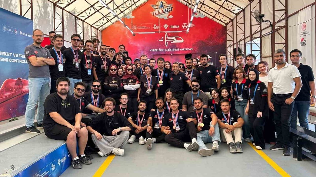 Karabük Üniversitesi PARTECH takımı TEKNOFEST hyperloop yarışmasında Türkiye ikincisi