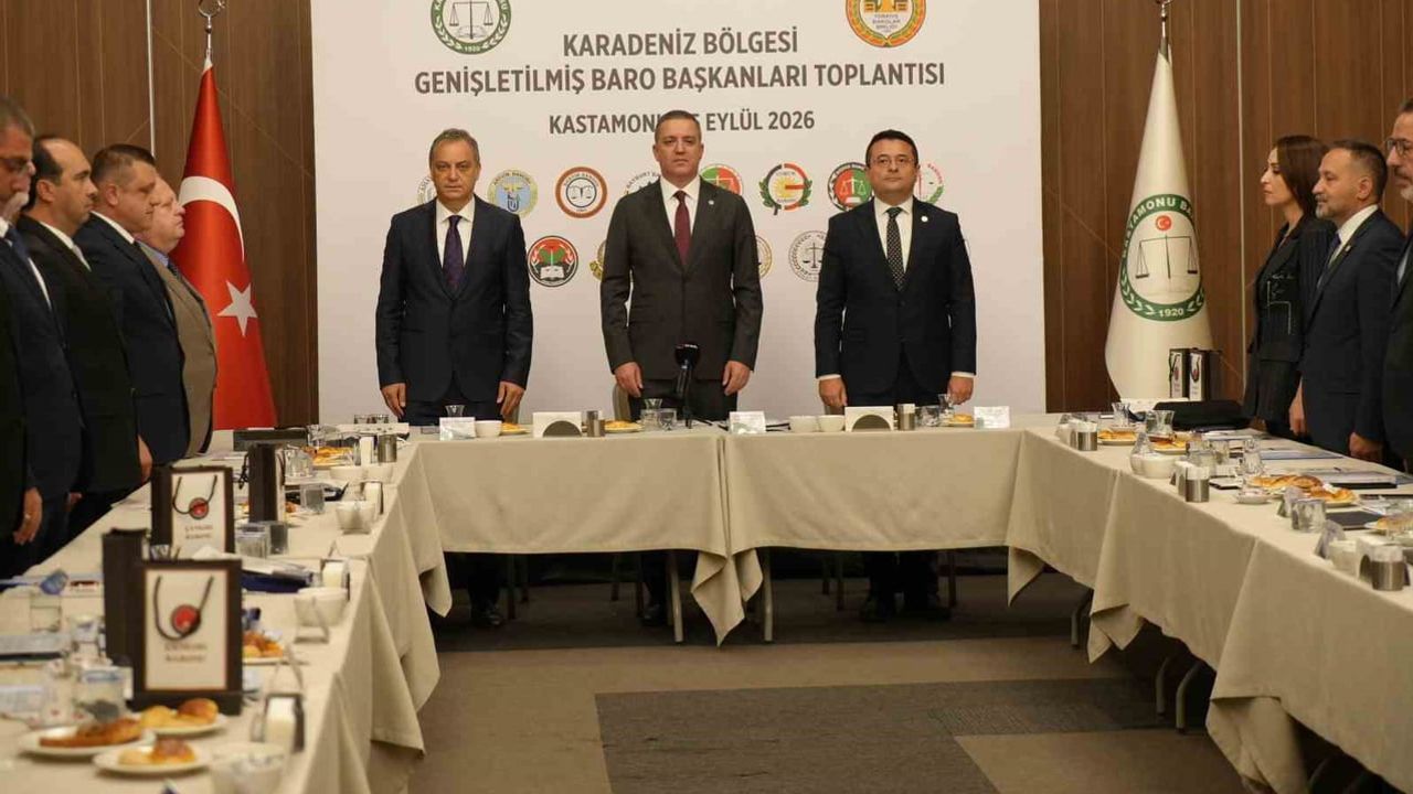 Karadeniz baro başkanları Kastamonu'da mesleki gündemi masaya yatırdı