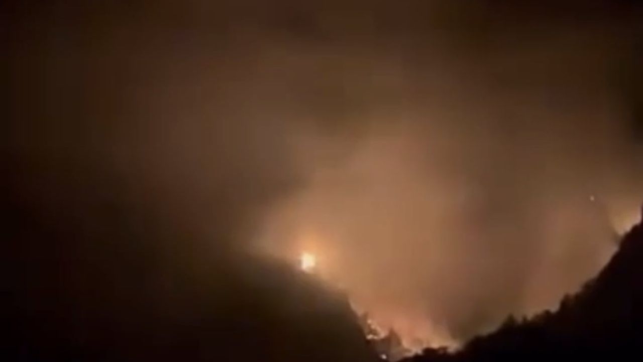 Karaisalı'da Kızıldağ Yaylası eteklerinde orman yangını, ekipler seferber