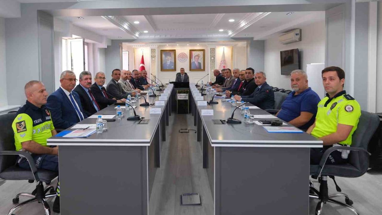 Karaman'da trafik güvenliği için kurumlar ortak strateji belirledi
