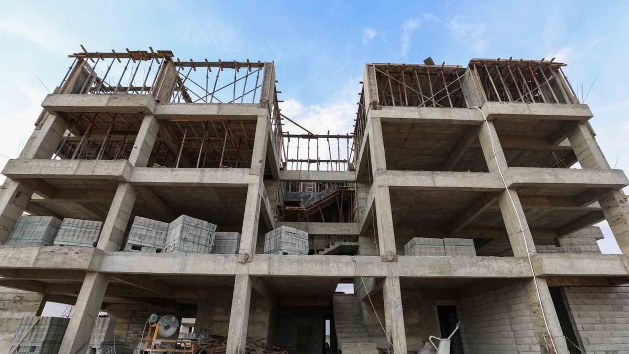 Karkamış'ta Gazi Konut şantiyesinde yerinde inceleme