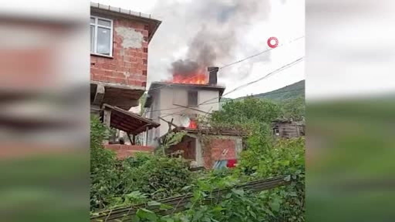 Kastamonu'da Cataloluk köyünde alevler büyümeden kontrol altına alındı