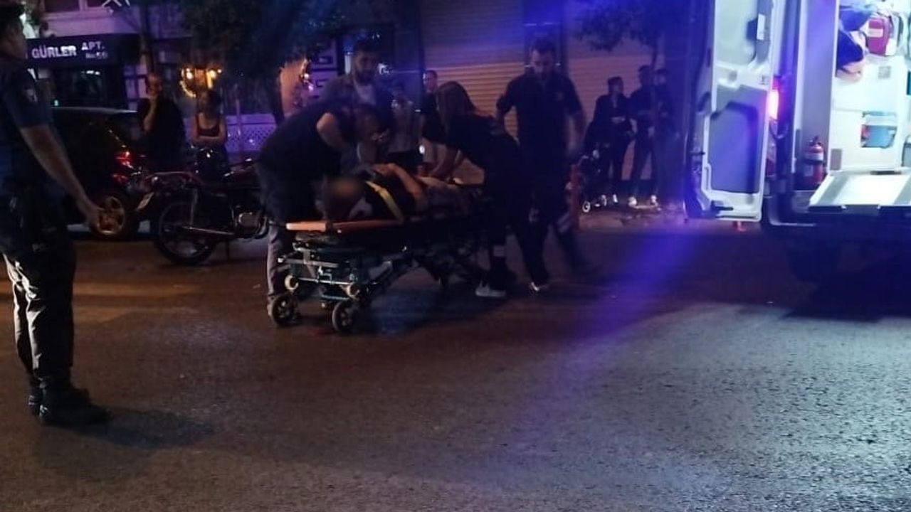 Kavşakta çarpışma Efeler'de motosiklet sürücüsü yaralandı