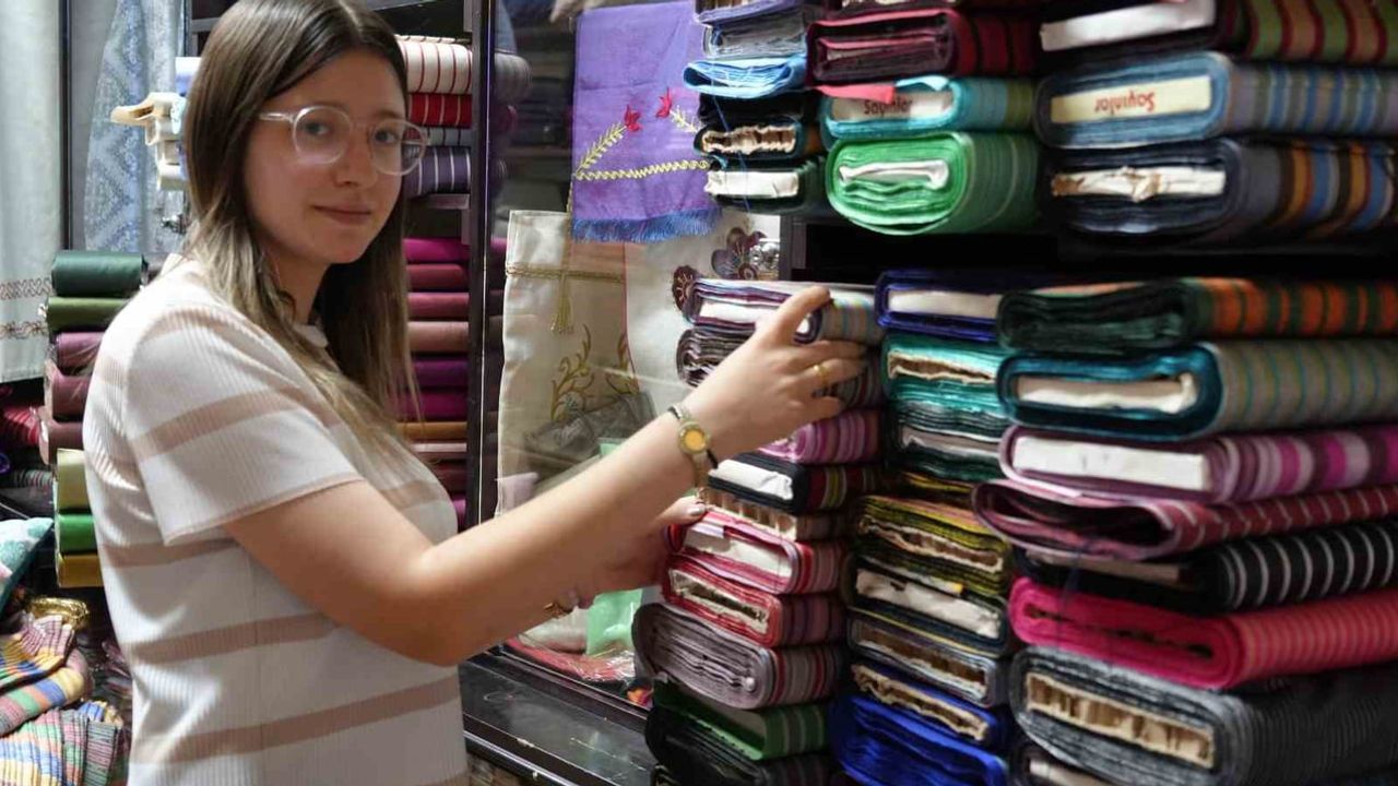 Kayıp parçadan sanat eserine: kutnu kumaşı genç ustanın elinde hayat buluyor