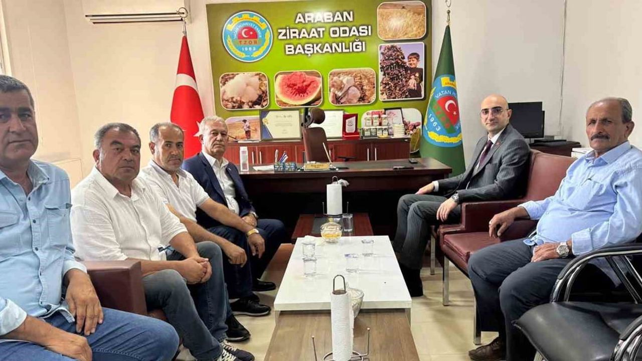 Kaymakam Ceylan ile Hasan Altun tarım gündemini değerlendirdi