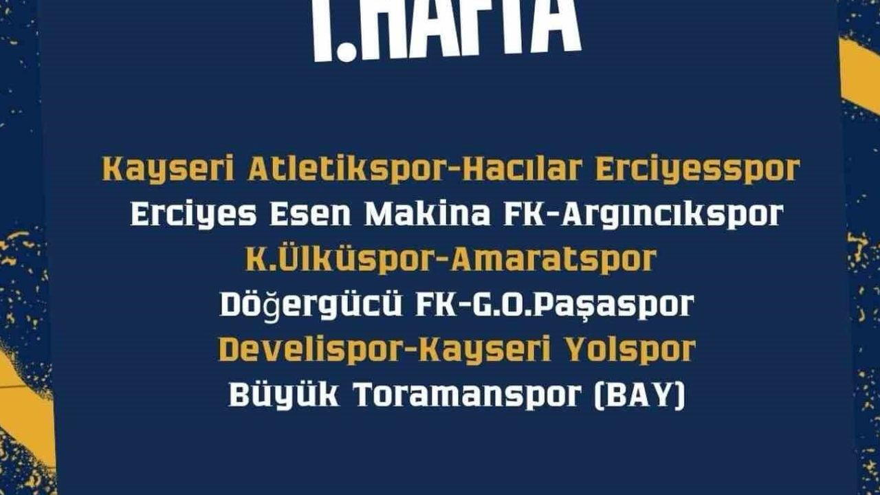 Kayseri amatör kümeye hazır: 11 takım 11 ekimde sahaya çıkıyor