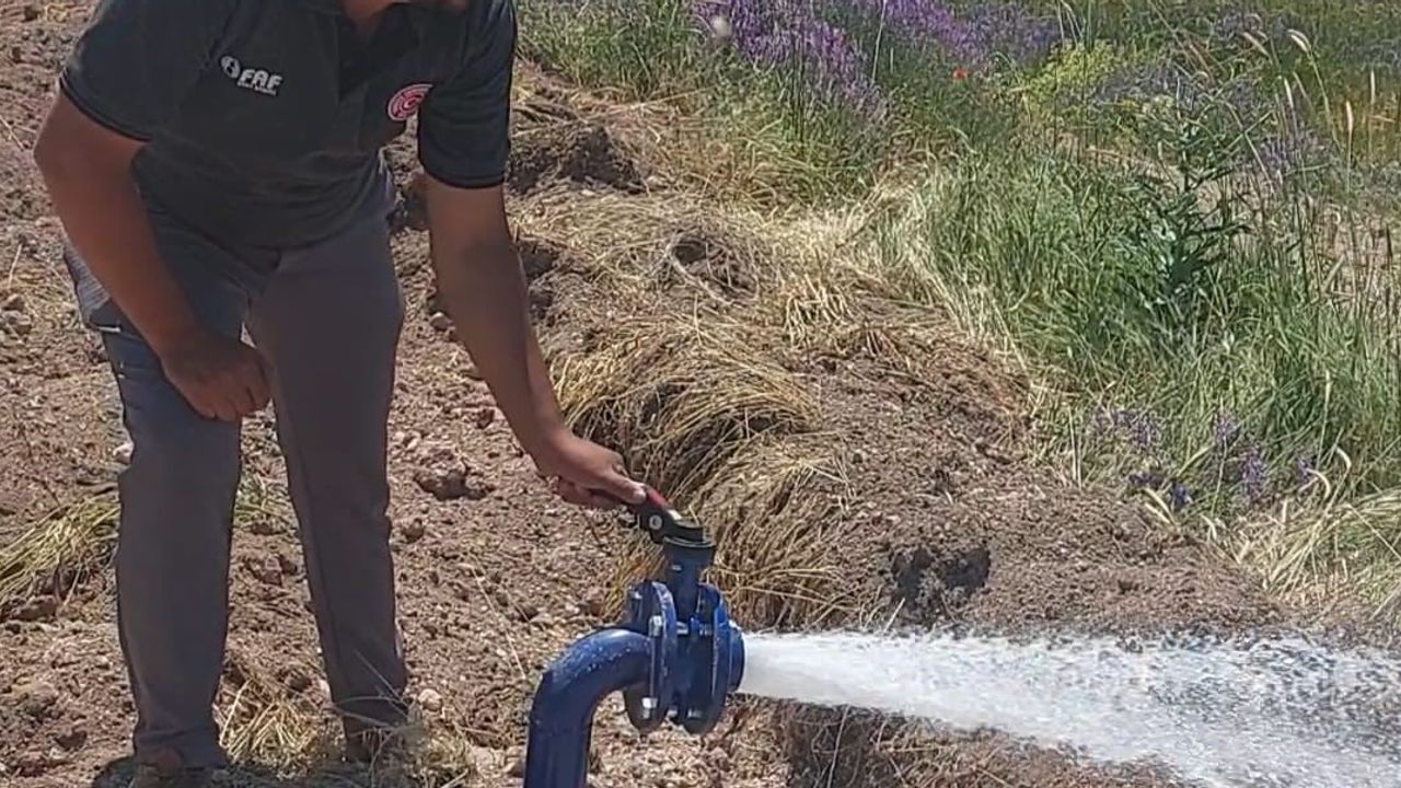Kayseri'de 9 milyonluk kapalı sulama yatırımı kırsalı canlandırdı