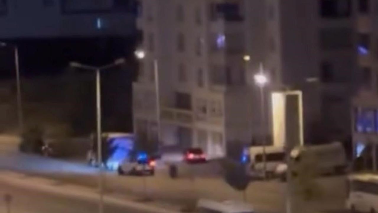 Kayseri'de alkollü sürücünün uzun kovalamacası kamerada