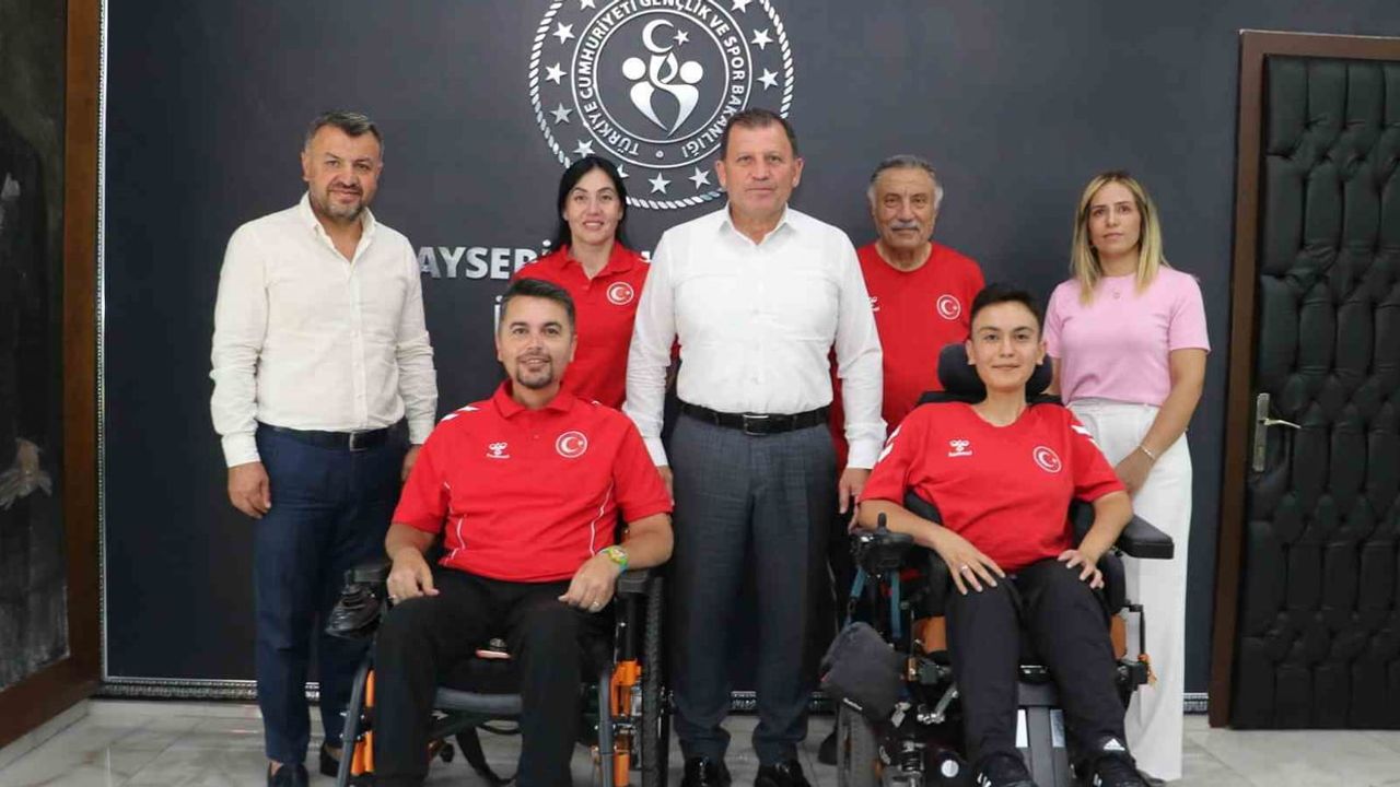 Kayseri'de Pilsen hazırlığı: boccia ekibi il müdürünü ziyaret etti