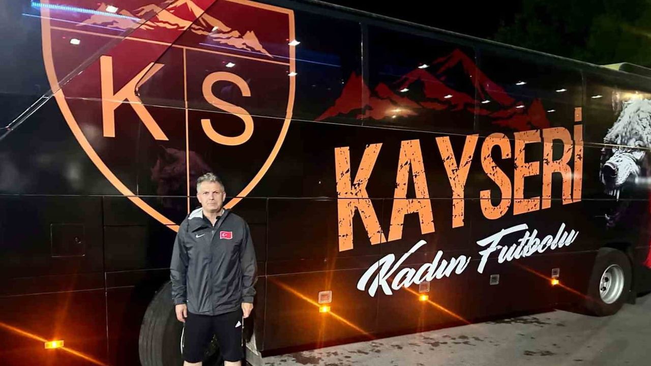 Kayseri Kadın FK'ya yeni otobüsle konforlu deplasman yolculuğu