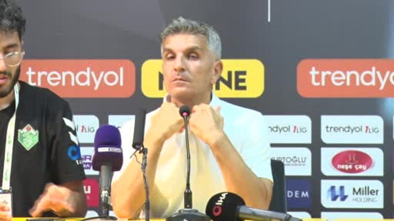 Kenan Koçak'tan oyuncularına övgü: maçı kamuoyunun takdirine bırakıyorum