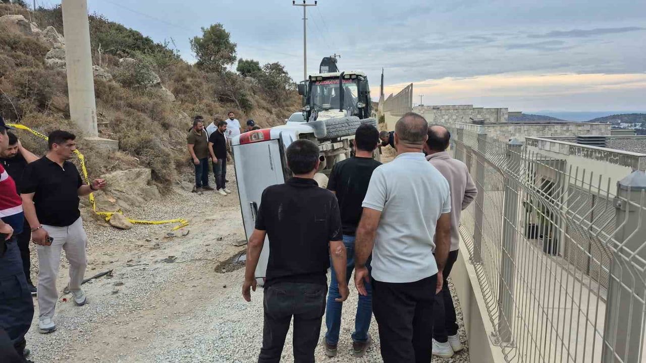 Kepçeyle müdahale yetersiz kaldı: bodrum'da 15 yaşındaki sürücü yaşamını yitirdi