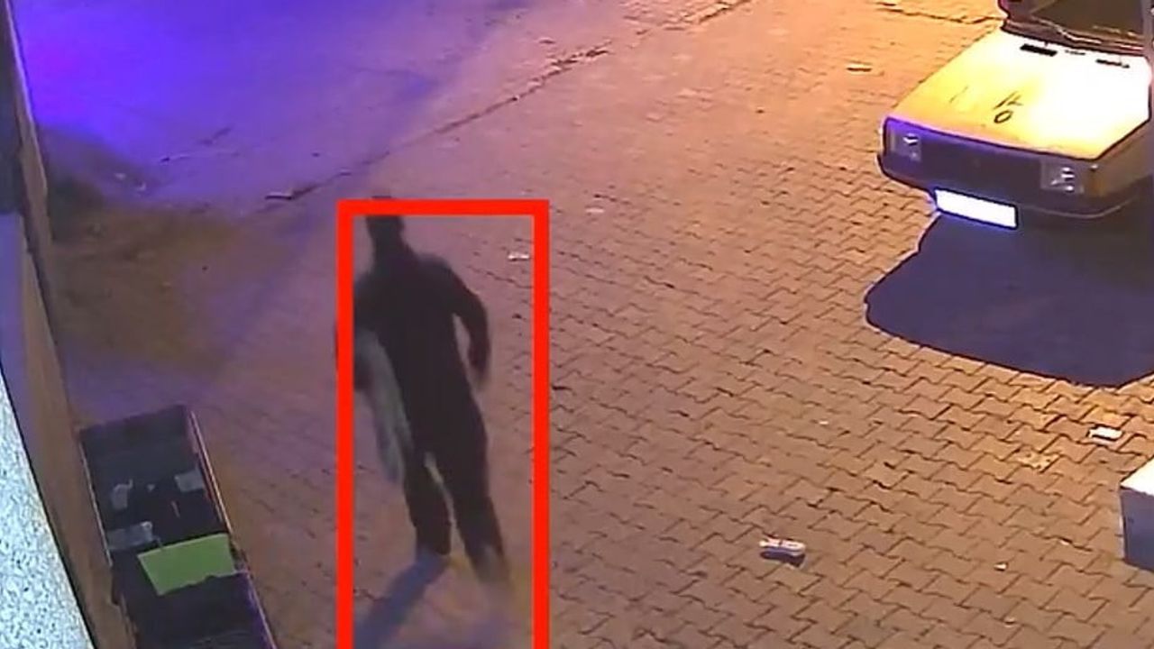 Keşan'da evin önündeki halıyı alan şüphelinin görüntüsü ortaya çıktı