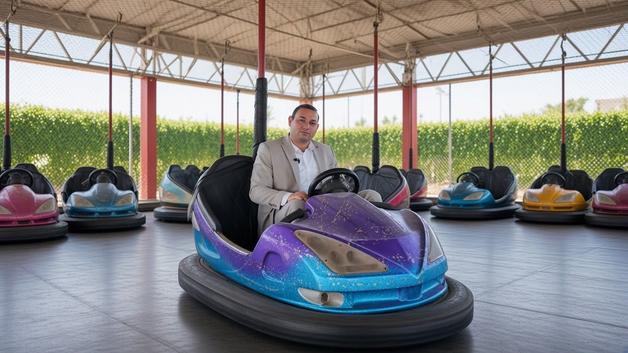 Kilis’te ilk kalıcı lunapark cuma akşamı açılıyor: Hakan Bilecen test sürüşünde