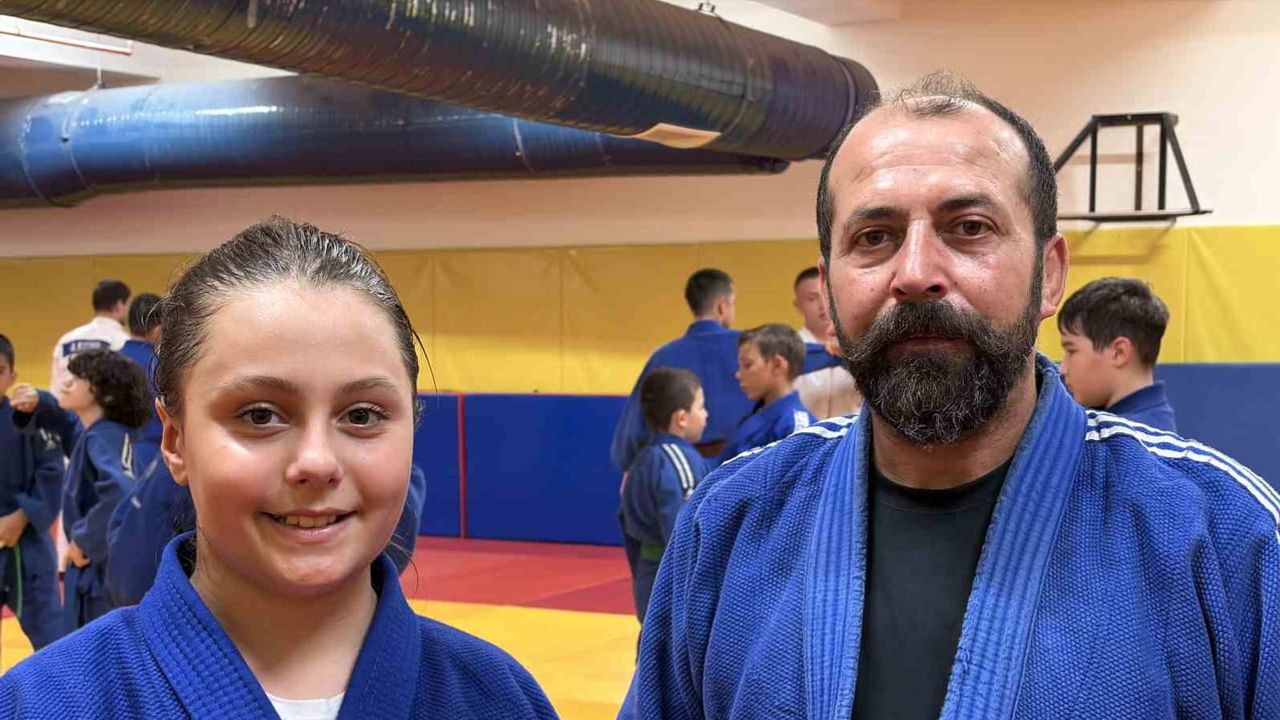 Kırklarelili minik judocu Elif'in hedefi Balkan ve olimpiyat podyumları