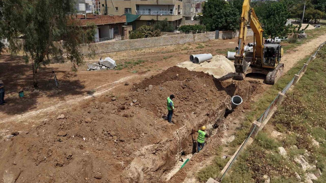 Kızıltepe'nin yarım asırlık ana kolektörü yenilendi, kapasite artırıldı