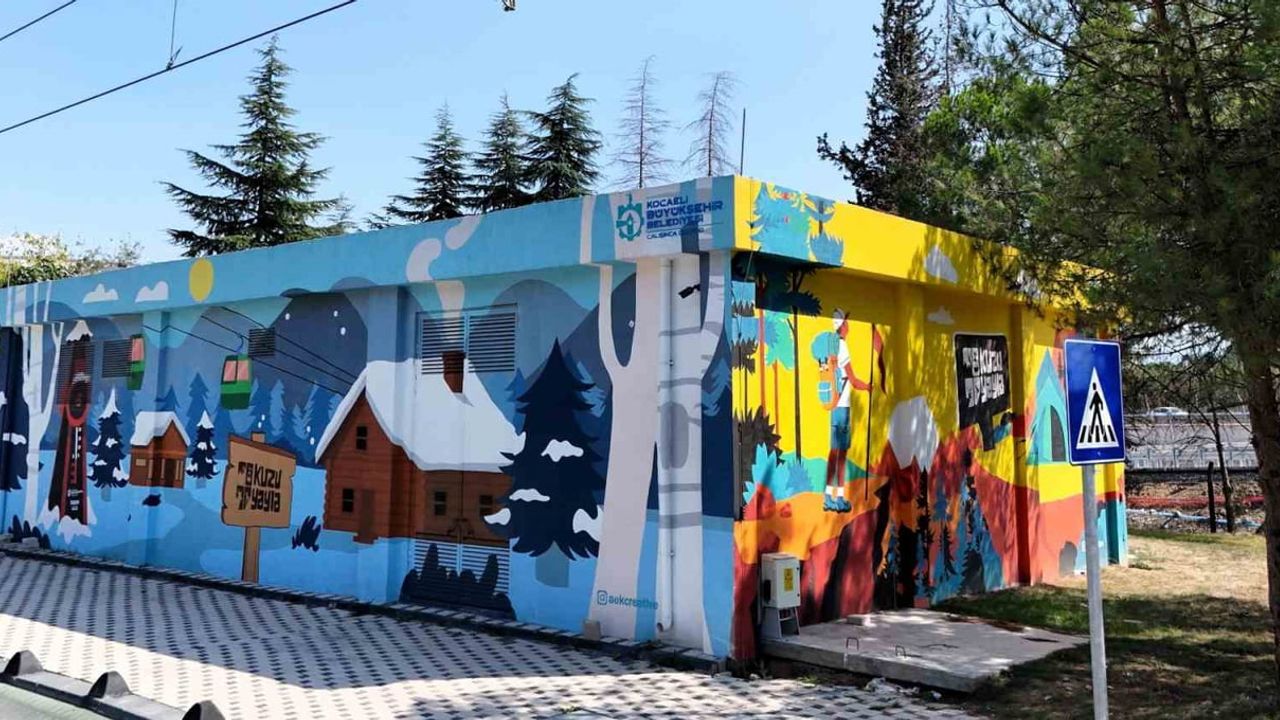 Kocaeli'nin duvarları kent hafızasını renklendiriyor