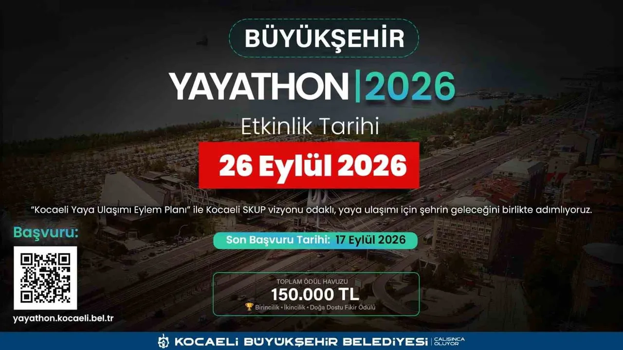 Kocaeli'yi yaya dostu kılacak fikirler için 150 bin TL ödüllü yarışma