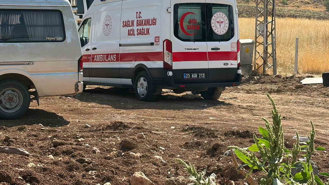 Konteyner yüklemesi sırasında kamyon üzerinden düşen işçi Elazığ'da hastaneye kaldırıldı