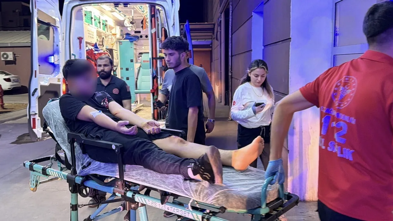 Kontrolden çıkan motosiklet İndere'de devrildi: 1 kişi hastaneye kaldırıldı