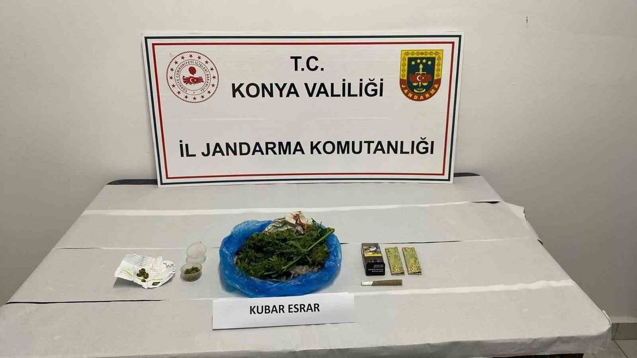 Konya'da ağustos ayı operasyonlarında çok sayıda uyuşturucu ele geçirildi: 7 tutuklama