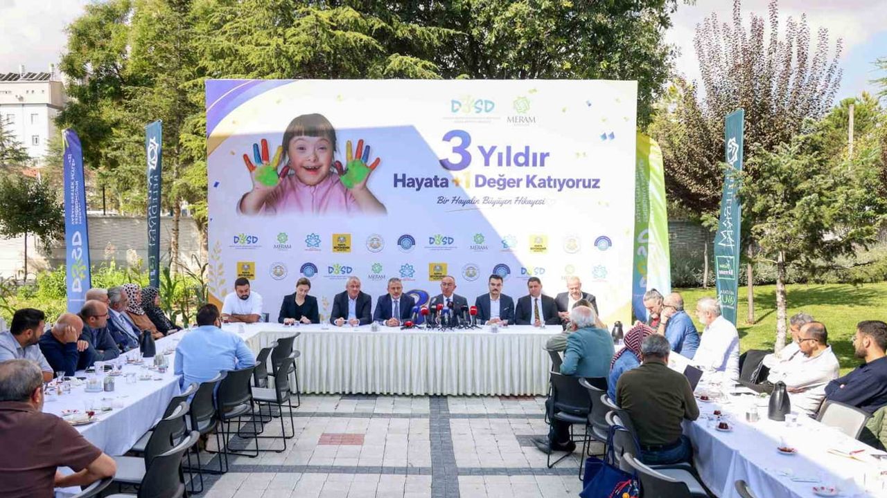 Konya'da DOSD Meram üç yılı geride bıraktı, yaşam desteğinde model oldu