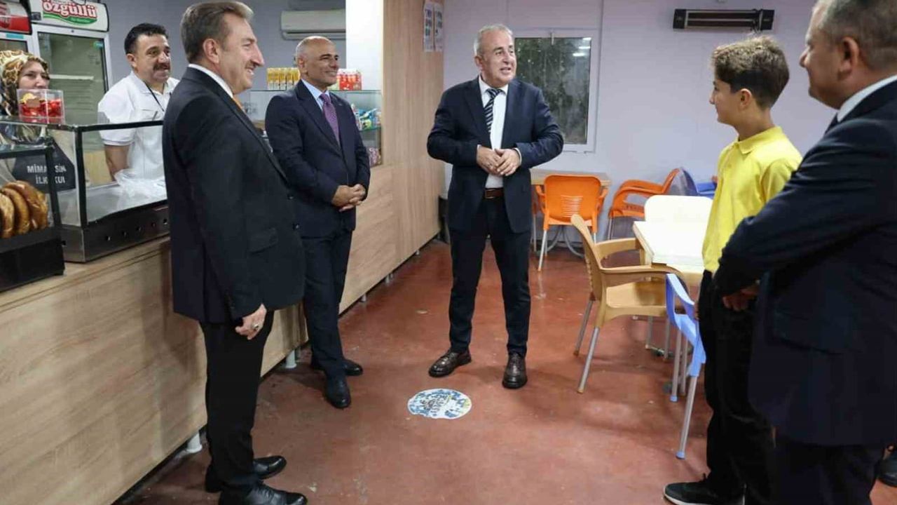 Körfez'de öğrencinin talebi gerçeğe dönüştü: okul kantini yenilendi