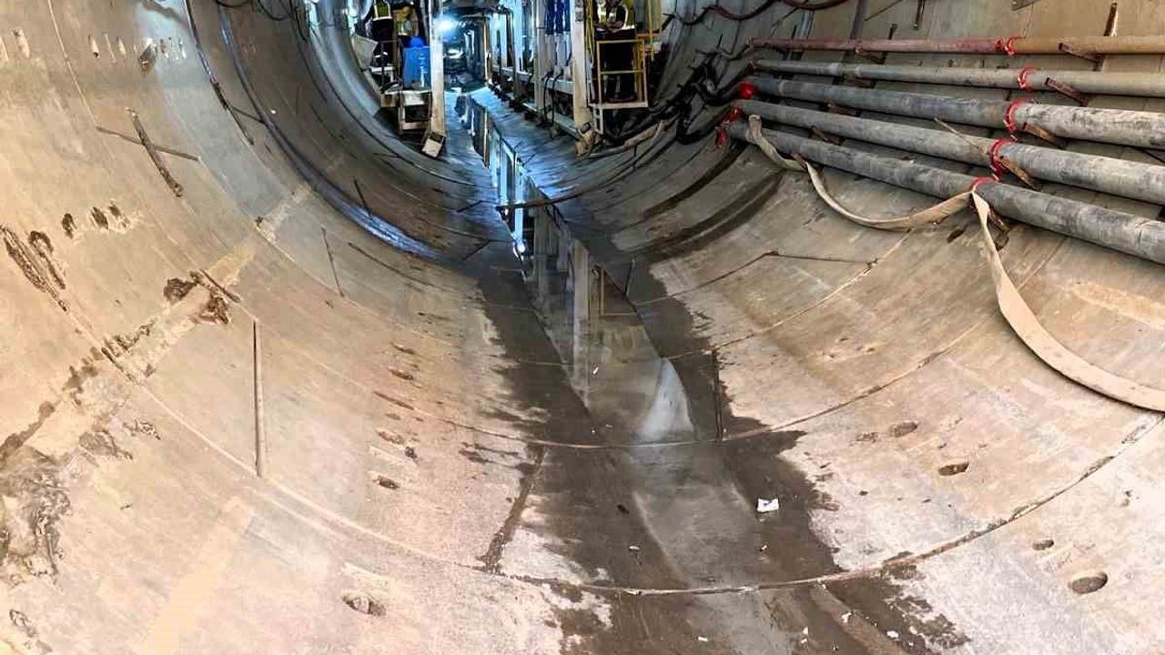 Körfezray’da yeraltı hattı hızla ilerliyor: tünel kazısında 8 bin 278,5 metre aşıldı