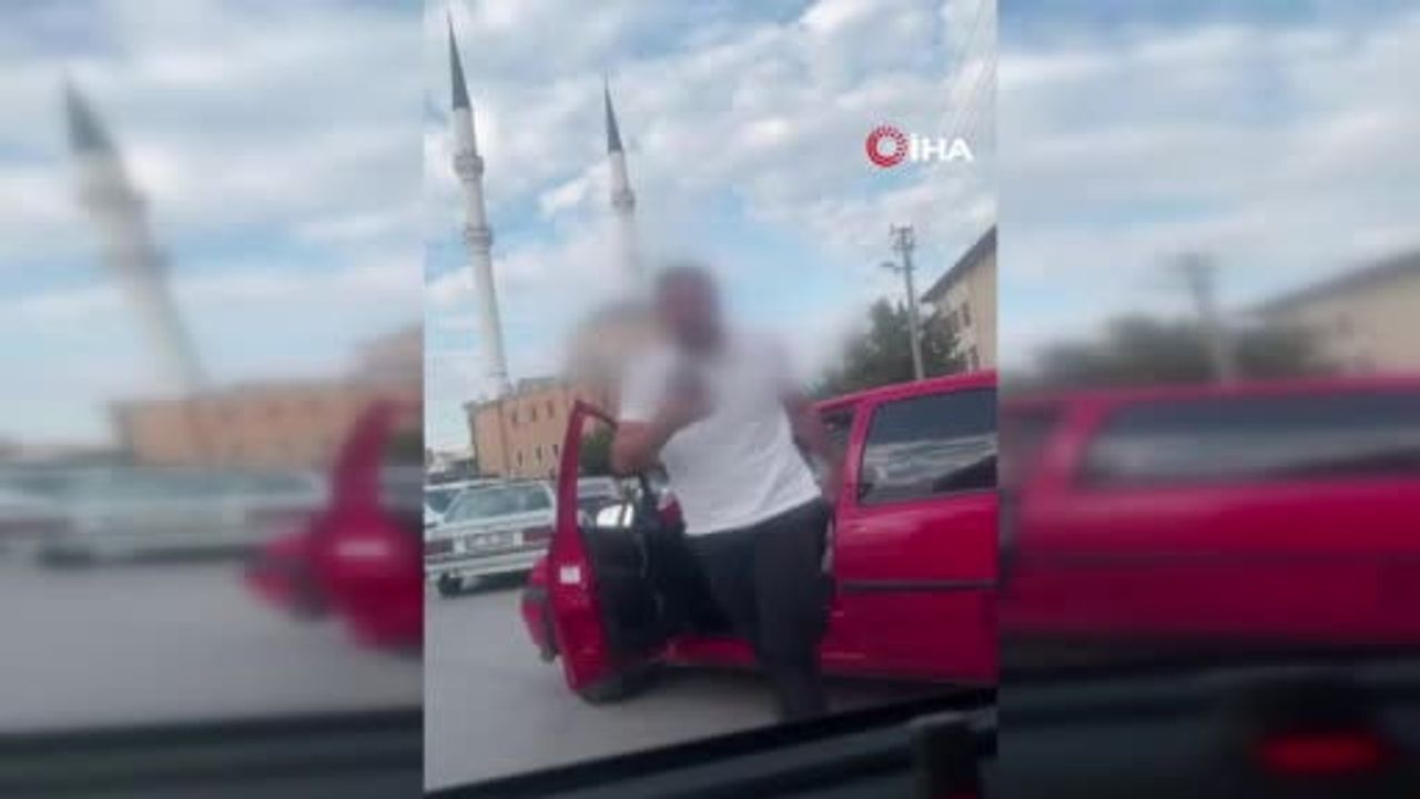 Korna tartışması ölüm tehdidine dönüştü: Pursaklar'da görüntüler kayda geçti