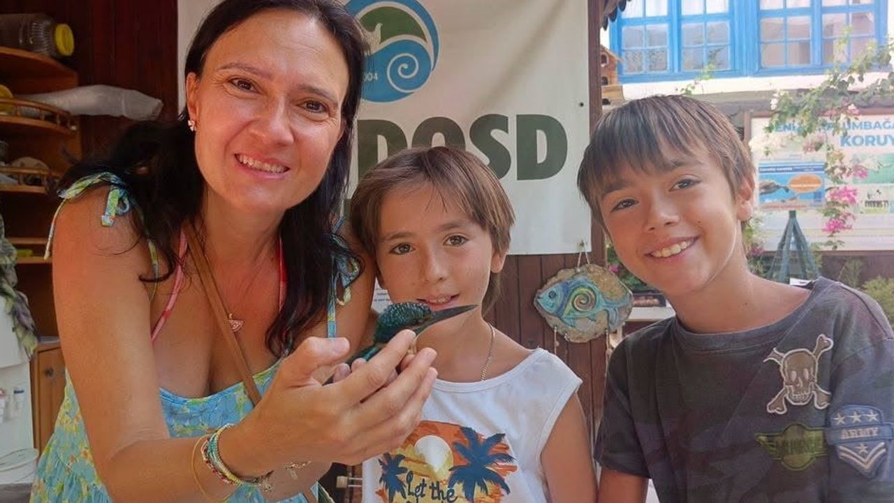 Kuşadası'nda balkondan kurtarılan yalıçapkını Kocagöl'de yeniden uçtu
