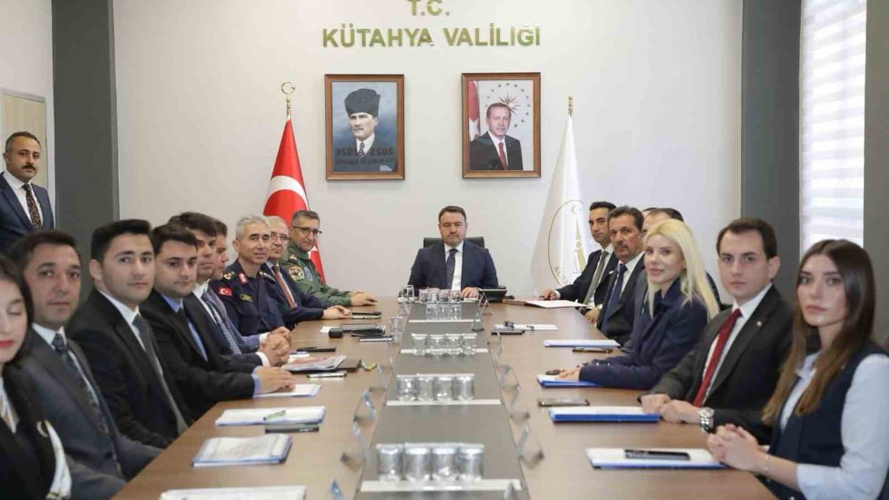 Kütahya'da huzur için ek tedbirler masaya yatırıldı