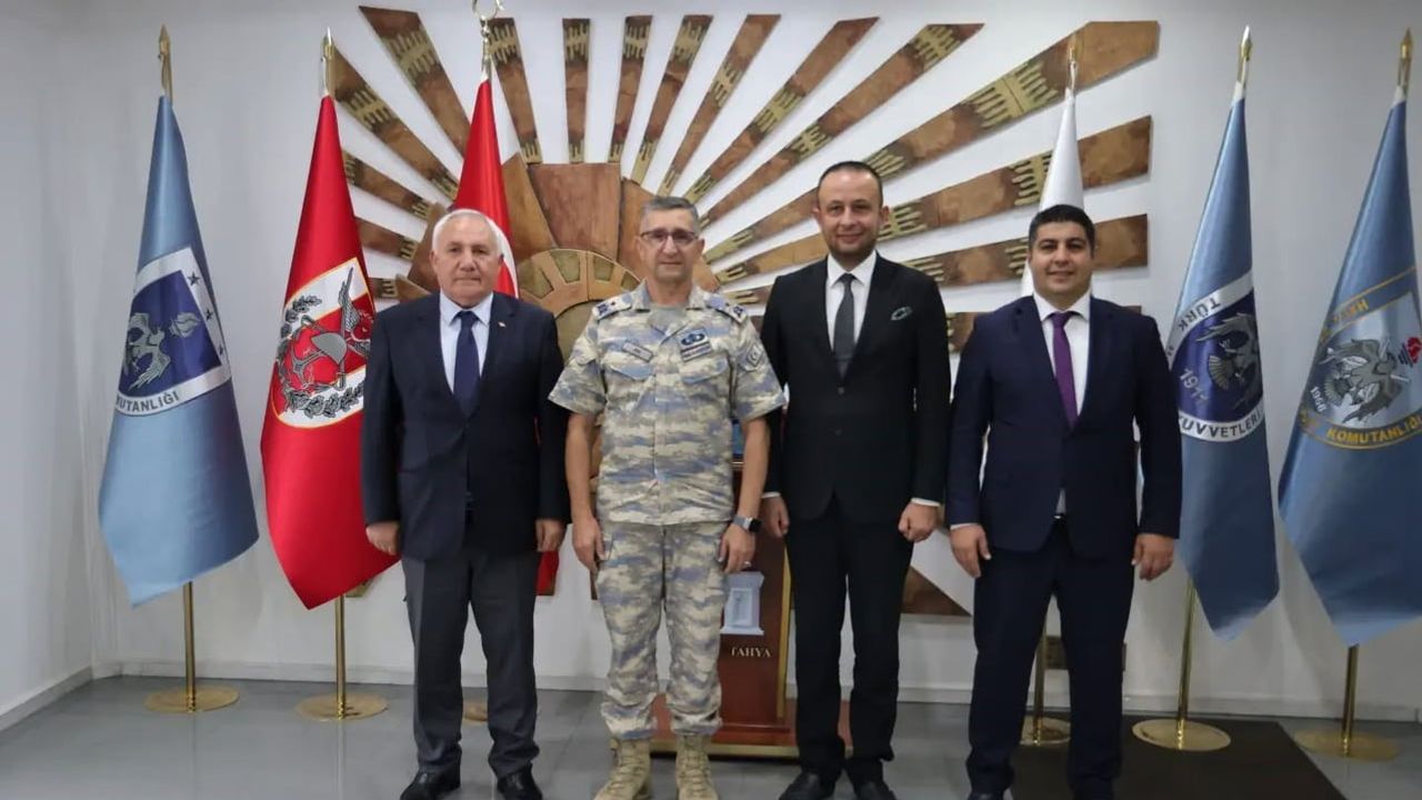 Kütahya'da kurumlar arası iş birliği vurgusu: başkan yardımcılarından tuğgeneral Mustafa Baş'a ziyaret
