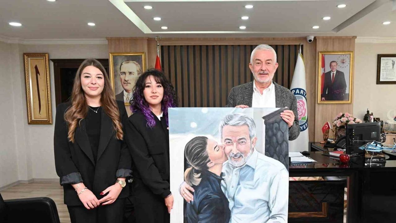 Liseli ressamın tuvali Başdeğirmen ile Mürüvvet’in anısını canlandırdı