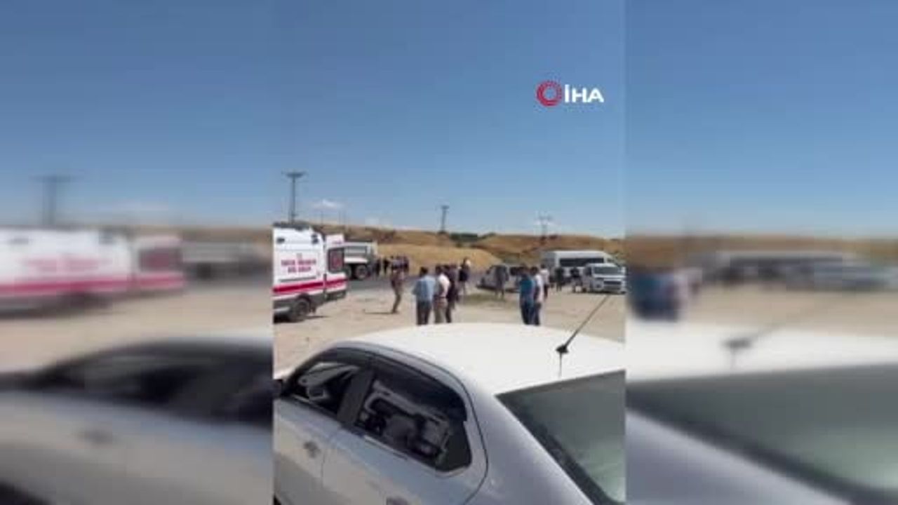 Malabadi kavşağı'nda araç takla attı: 7 kişi hastaneye kaldırıldı