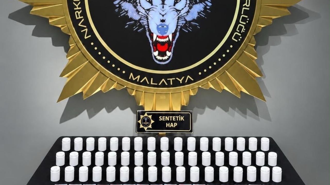 Malatya'da 3 bin 601 sentetik ecza ele geçirildi, 3 şüpheli gözaltında