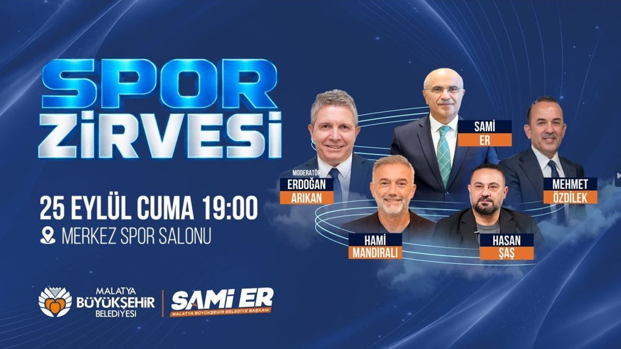 Malatya'da sporun zirvesi: gençlik ve yatırımlar masaya yatırılacak