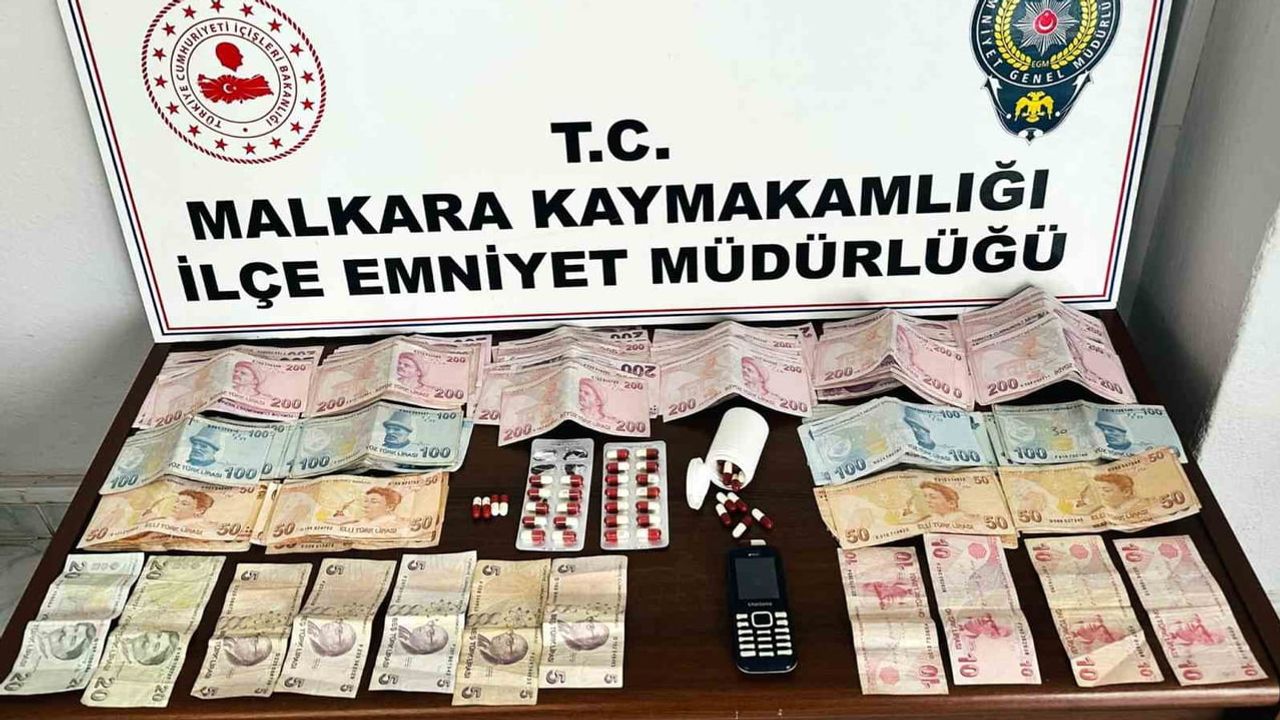 Malkara'da ihbarla başlayan takip 211 hap ve 24 bin 505 TL ile sonuçlandı